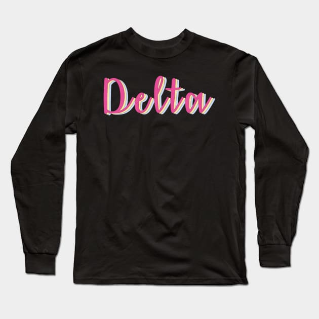 Delta Long Sleeve T-Shirt by LFariaDesign